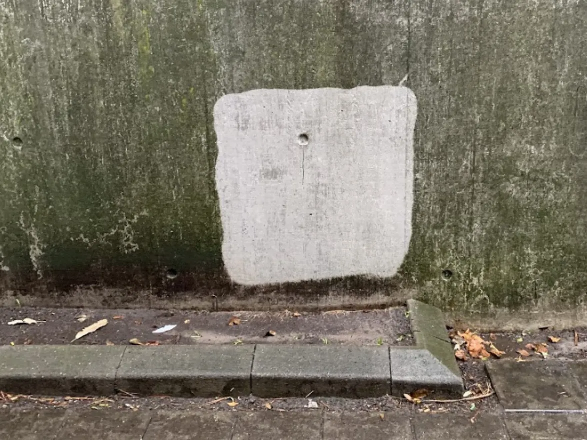 Prøverens af betonvæg